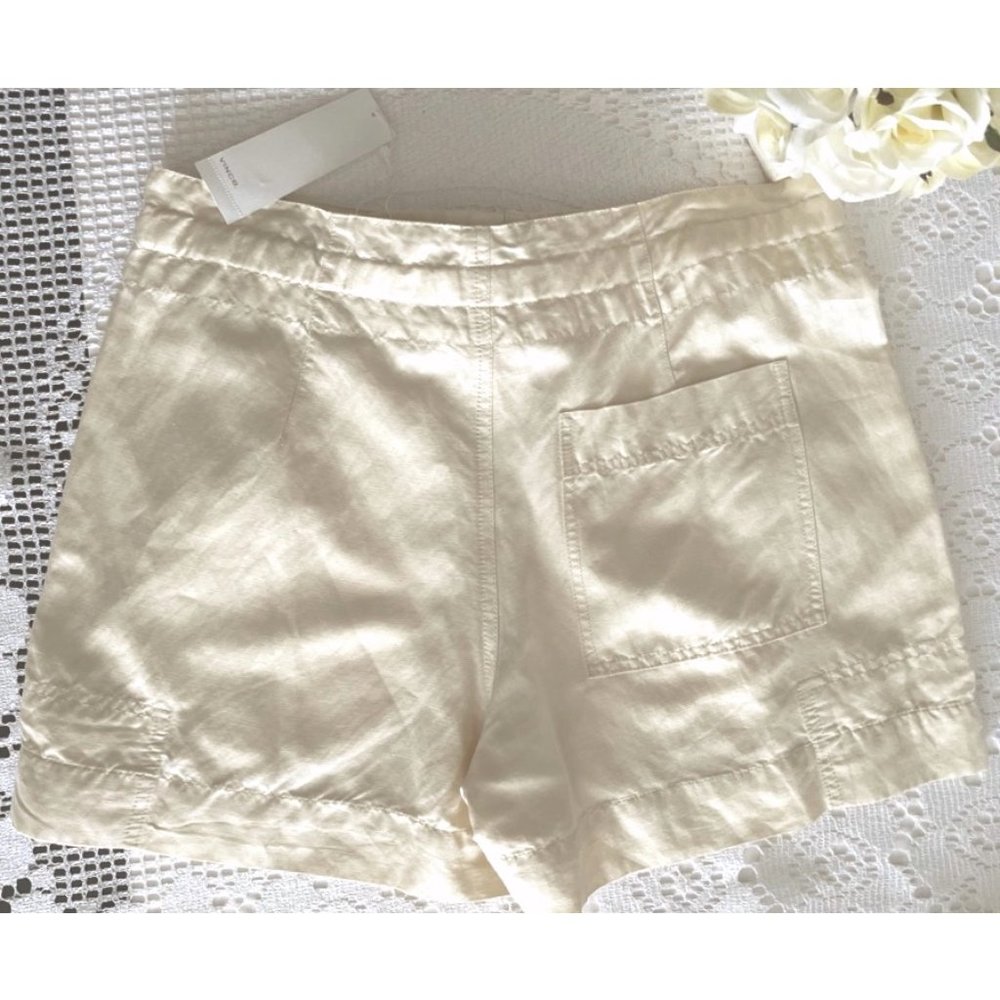 NWT Vince Slouchy Drawstring Shorts Linen Blend - Picture 5 of 13